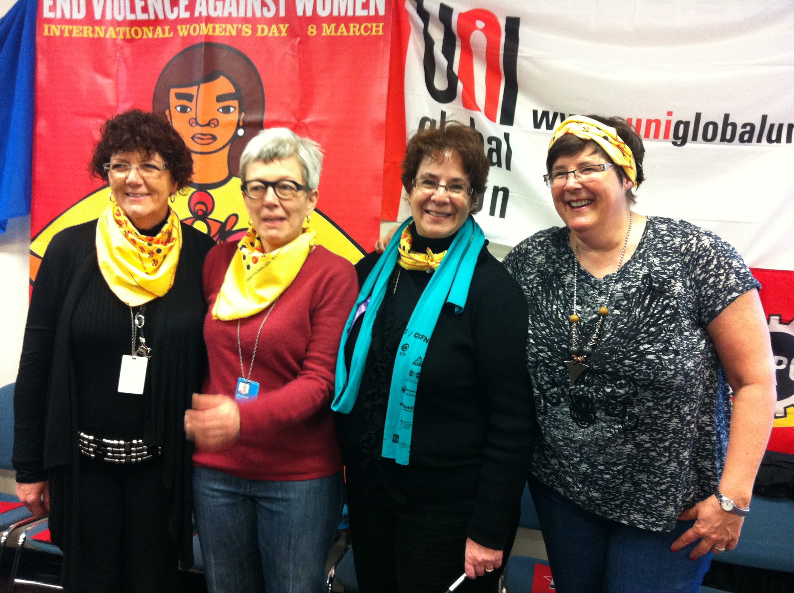 Marcelle Perron, Andrée Côté et Sarah Bélanger AFPC