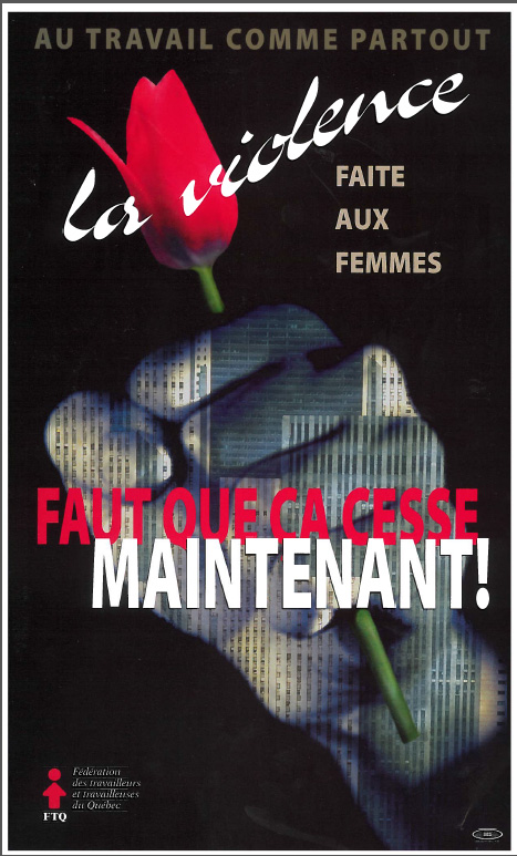 affiche sur la violence faite aux femmes|