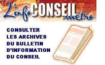 Image - consulter archives de L'infoCONSEILmétro