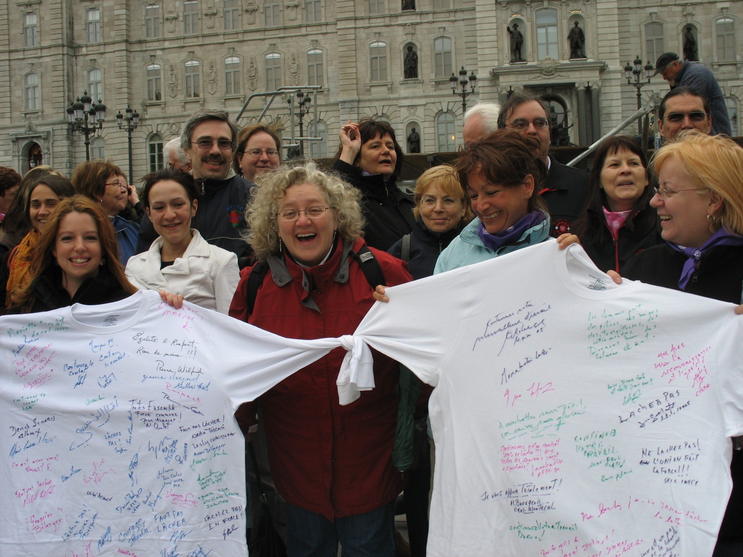 Manifestation pour l'autonomie économique des femmes, 31 mai 2008 à Québec