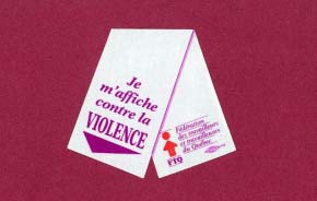 Ruban blanc - Je m'affiche contre la violence